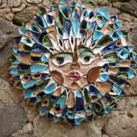 Soleil GM Ø 50 cm. Applique murale, luminaire  extérieur ou intérieur