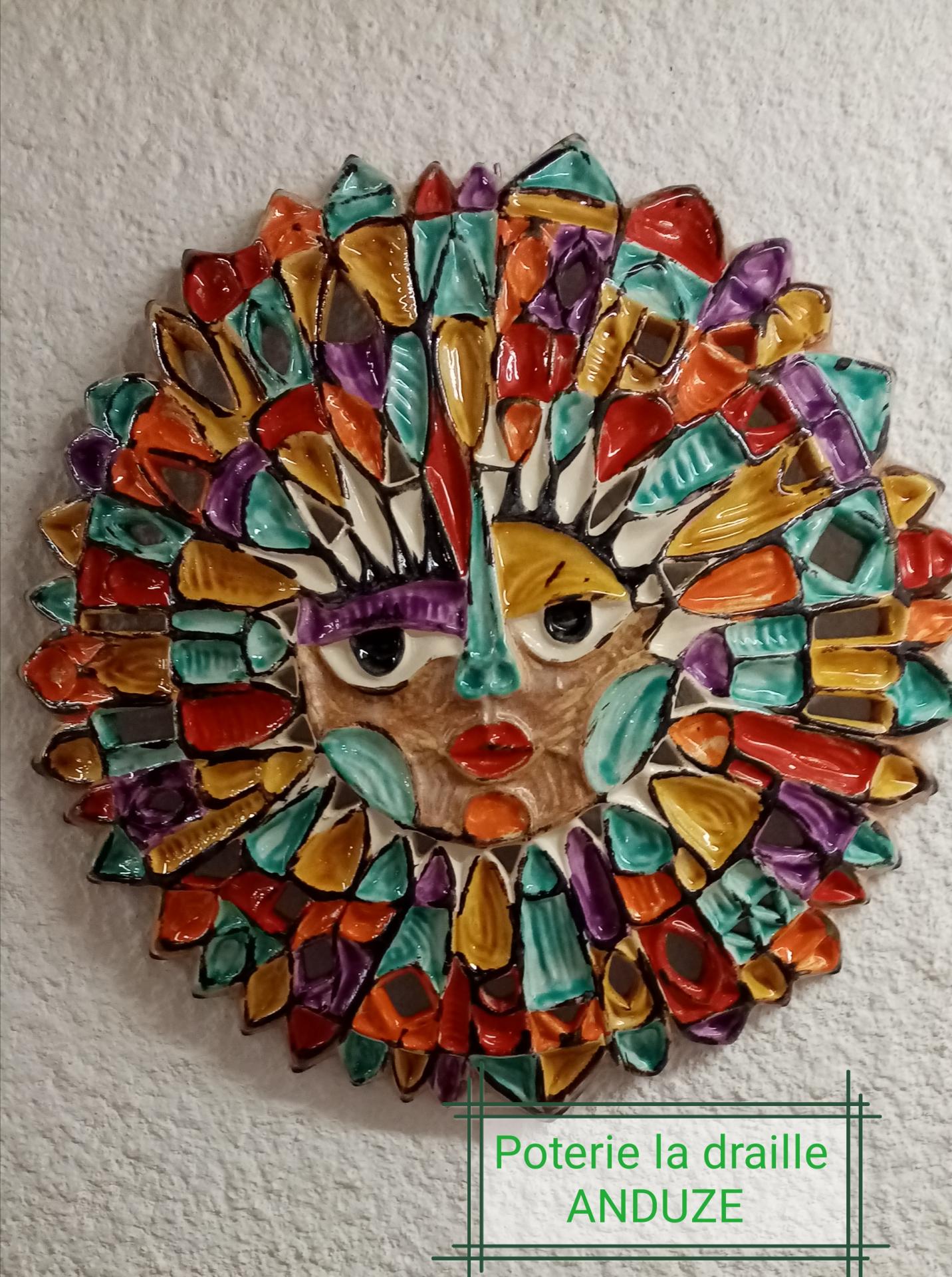 Soleil jaune turquoise violet 1